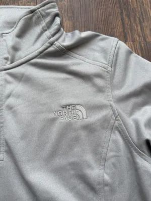 The North Face Women’s Gray 1/4 Zip Fleece Pullover Jacket Tech Glacier - Size M thumbnail 6