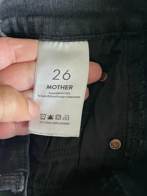 Mother Denim Black High Waisted Rider Ankle In Not Guilty Size 26 thumbnail 9
