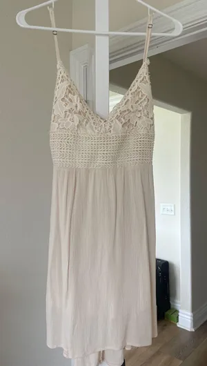 Ocean drive beige beach dress thumbnail 1