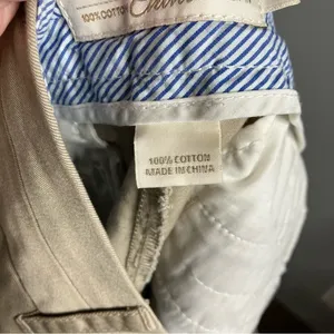 J. Crew 100% cotton chino‎ broken in khaki shorts size 10 thumbnail 6