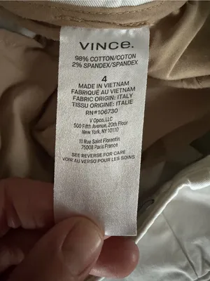 Vince Cotton White Chinos Preppy Costal Neutral Pants 4 thumbnail 7
