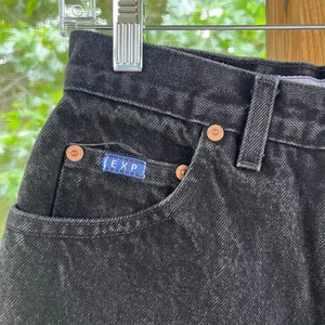 Express Bleus Women's Vintage 90's Era Black Bootcut Jeans Size 5/6 27" Waist thumbnail 4