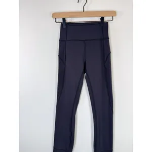 Lululemon Womens Legggings Black In Movement Pull On Stretch Gym Yoga Size 2 thumbnail 6