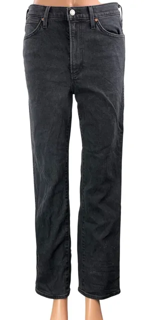 Aritzia Denim Forum Black Cowgirl High Rise Boot Straight Denim Jean Pants Sz 27 thumbnail 1