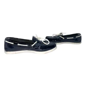 EUC‎ Navy COLE HAAN Patent Leather Deck Shoes - 10 thumbnail 3
