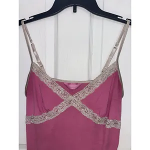 Y2K Victoria’s Secret Pink Lace Trim Babydoll Cami Coquette M Fairy Stretch thumbnail 3