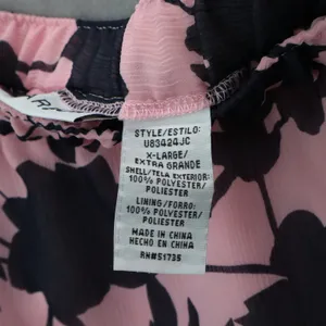Sag Harbor Pink Blue Floral Knee Length Skirt Pull On Plus Boho‎ XL Extra Large thumbnail 6