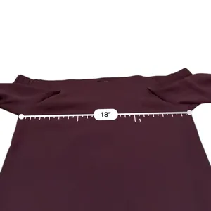 Aritzia Babaton Rodrigo Burgundy Off The‎ Shoulder 3/4 Sleeve Top Sz S thumbnail 5