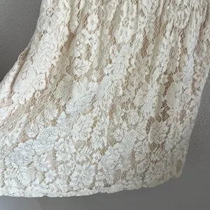 Abercrombie & Fitch Lace Cream Mini Dress Underwired Lined Medium thumbnail 6