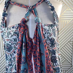 Free People‎ Floral Paisley Knot Halter Top thumbnail 3
