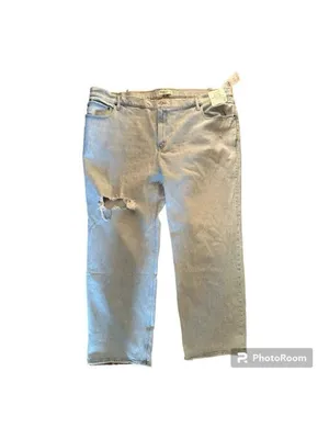 Abercrombie & Fitch The 90s Relaxed Jean High Rise Plus Size Denim Long thumbnail 8