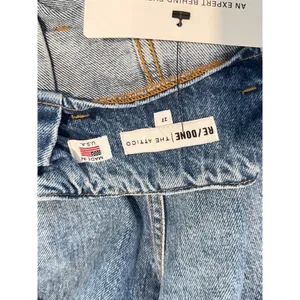Re/Done Womens Shorts Blue The Attico Denim High Rise Paper Bag Size 26 thumbnail 4