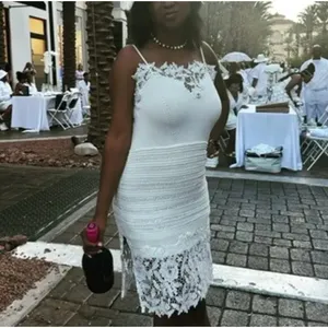 Thakoon White Lace Mini Slip Dress XS Knit Cocktail Coquette Party Designer $360 thumbnail 5
