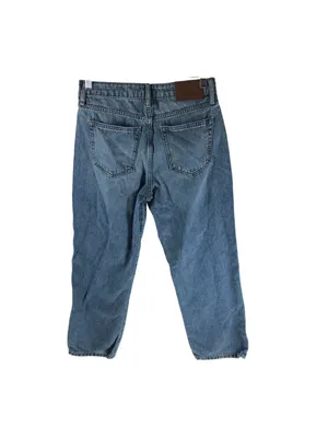 Hidden Los Angeles Womens Blue The Tracey Cropped Straight-Leg Jeans Size 25 thumbnail 2