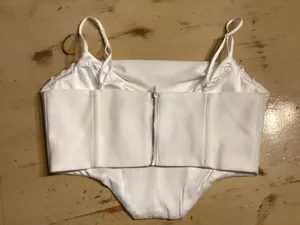 Bardot Jocosa Cowl Neck Corset Top White Size 6 thumbnail 3