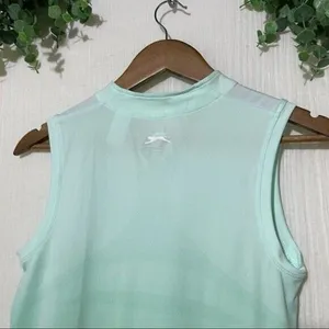 Slazenger Shirt Women's Size XS Mint Green Ombré Golf Active Wear Sleeveless thumbnail 4