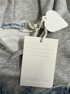 Aelfric Eden Butterfly Gray Pullover Hoodie - Size Medium - NWT thumbnail 3