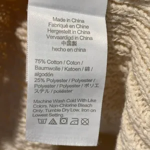 J. Crew High Neck Cream Sweater Tank - size Medium thumbnail 5