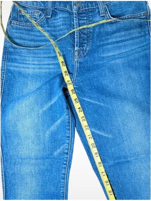 Women's 7 For All Mankind Straight Leg Jeans Size 28 Blue Red Embroidered thumbnail 6