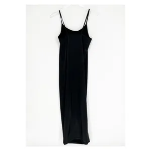 Urban Outfitters iets frans Satin Maxi Dress Women's‎ S Black Sleeveless Y2K thumbnail 3