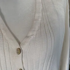 Vintage Worthington Cardigan Sweater Oatmeal Ribbed Knit V-neck Long Sleeve‎ thumbnail 7