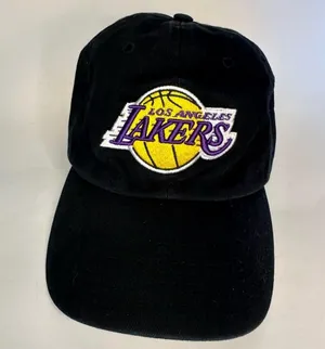 Los Angeles Lakers '47 Brand Classics Clean Up Adjustable Hat Cap Unisex Black thumbnail 3