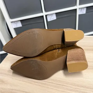 Kenzie Lyden Brown Suede Pointed Toe Ankle Booties Chelsea Boots thumbnail 8