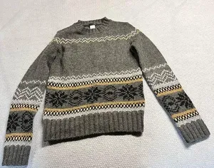 J. Crew Grey Winter Thick Mohair & Wool Sweater Size XSmall EUC thumbnail 1