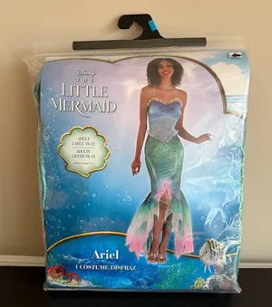 Disney The Little Mermaid Ariel Adult L Costume Dress Multicolor 786 thumbnail 1