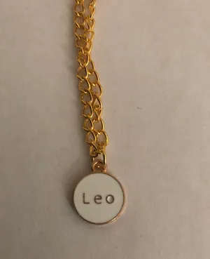 Leo Zodiac Sign Pendant Necklace thumbnail 3