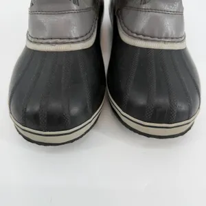 Sorel Waterproof Duck Boots Womens 7 Gray Faux‎ Fur Winter Snow thumbnail 3