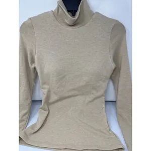 Brand New OGL ProWarm Turtleneck Long Sleeve Brami Beige Small Sweater Top thumbnail 7