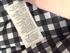 J. Crew Puffer Vest with Snap Pockets, black with gingham lining, size XS thumbnail 4