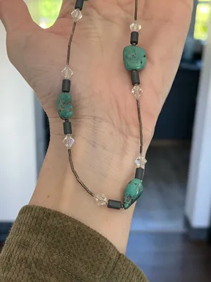 The Vintage Shop Navajo 925 turquoise necklace thumbnail 2