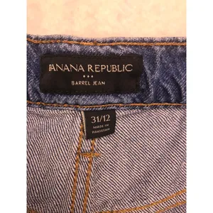 Banana Republic Barrel Jean Womens 31/12‎ Blue Excellent Tapered High Rise Denim thumbnail 2