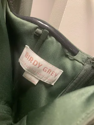 Birdy Grey Grace Dress Chiffon Olive with Slit thumbnail 7