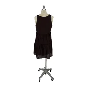 Tree Eighty Two Tiered Babydoll‎ Dress Boho Womens Black XS $88 thumbnail 3