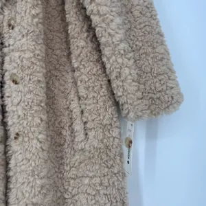 Aqua Faux Fur Coat- No belt- Size XL thumbnail 5