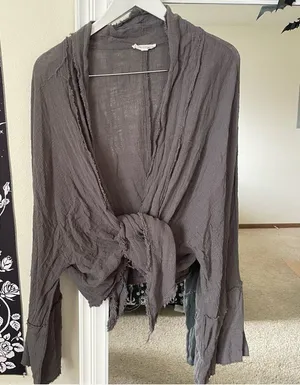 Vici Aloha Beaches Tie Kimono Crop Top thumbnail 2