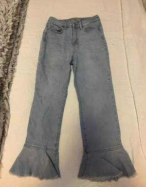 Topshop Ruffled Jeans thumbnail 1