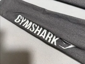 Gymshark Charcoal Gray Men's Joggers with Side Logo thumbnail 2