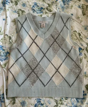 Sincerely Jules Blue Sweater Vest thumbnail 1