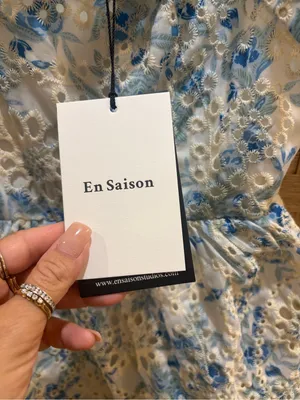 NWT Anthropologie En Saison Claire Midi Dress Eyelet Floral Tiered Fairy Size S thumbnail 10