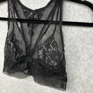 Adore Me Size M Womens Black Lace Wireless Unpadded Bralette 6K thumbnail 2