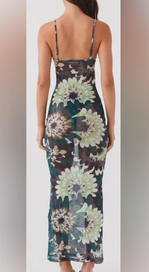 Peppermayo Exclusive NWT Love On The Run Maxi Dress - Jungle. Size 2 thumbnail 2