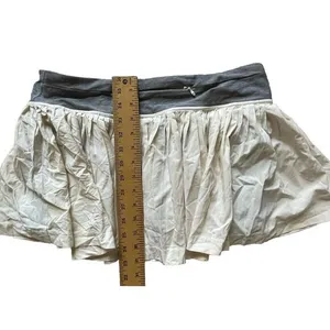 Lululemon Pleat to Street Skort White‎ Grey tennis skirt pleated Size 10 thumbnail 5