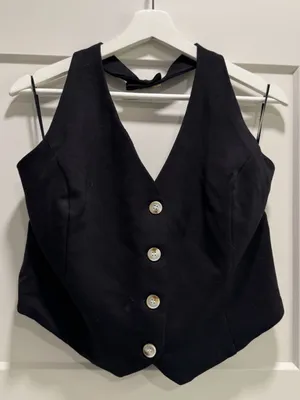 Milk & Honey Halter V-Neck Suit Vest thumbnail 3