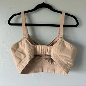 Kindred Bravely Sublime Hands-Free Pumping Nursing Bra Beige Large Busty E-H Cup thumbnail 3