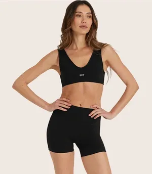 Set Active Gym Biker Shorts SportyShort Size Medium Seamless 4” Athletic Shorts thumbnail 1