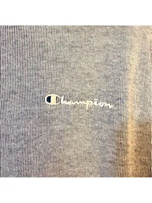 Champion Women's Teal & White Striped Long Sleeve Sweatshirt - Size XL - b13 thumbnail 3